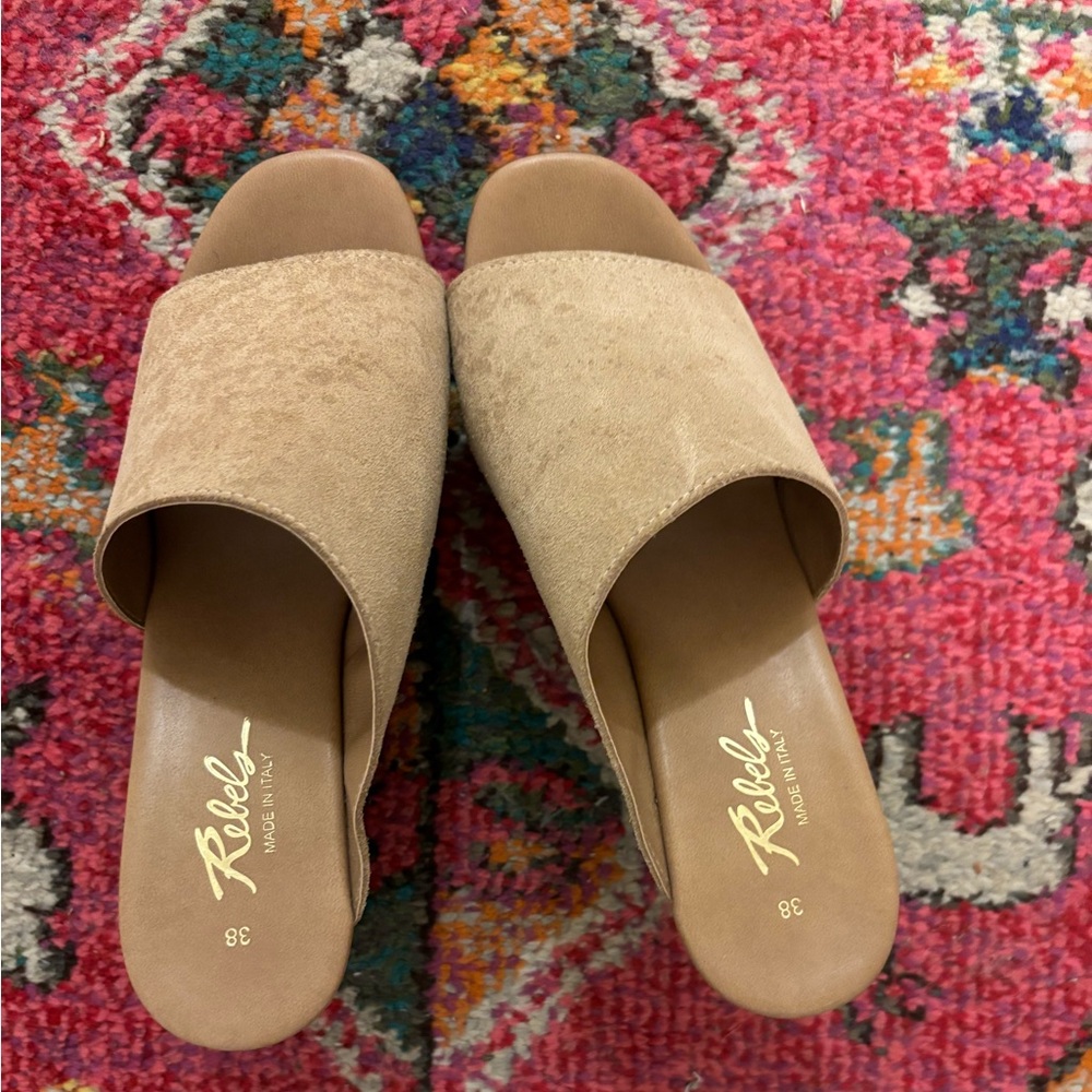 Platform Suede Sandals